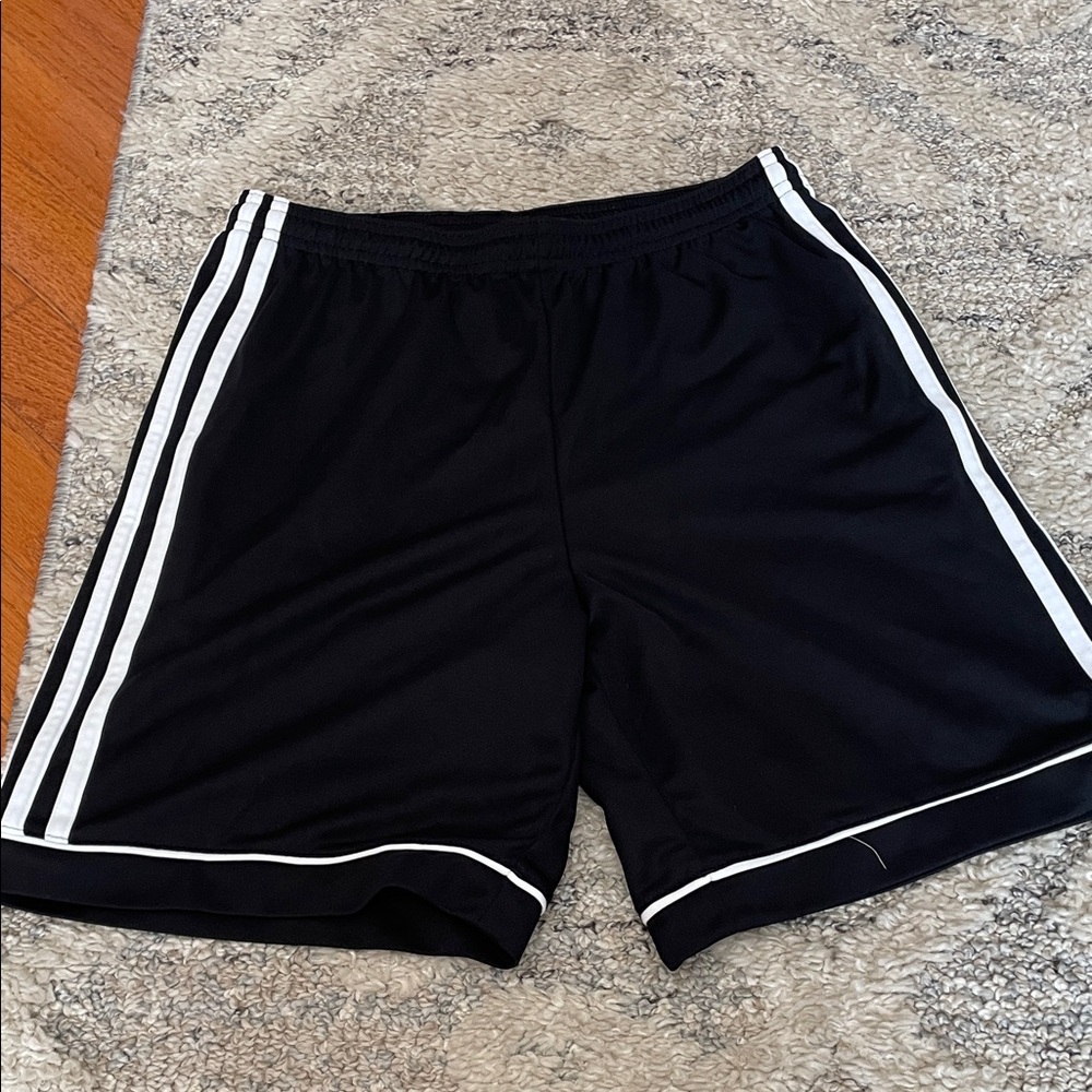 adidas Black and White Men's Athletic Shorts